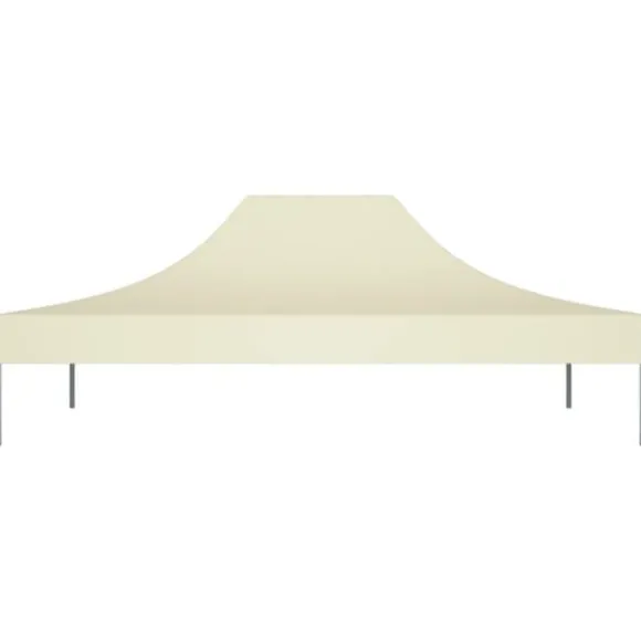vidaXL tag til festtelt 4x3 m 270 g/m² cremefarvet - Festtelte & havepavilloner – tage