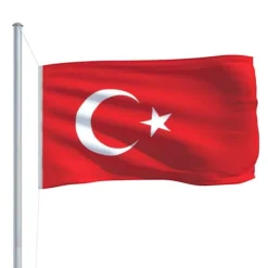 vidaXL Tyrkiets flag 90x150 cm - Flag & vimpler