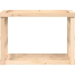 vidaXL udendørs brændestativ 108x52x74 cm massivt fyrretræ - Brændekurve