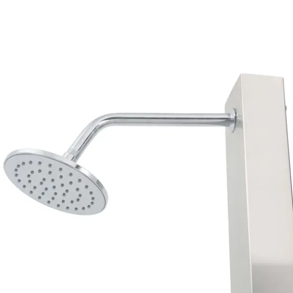 vidaXL udendørsbruser lige design rustfrit stål