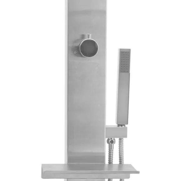 vidaXL udendørsbruser lige design rustfrit stål