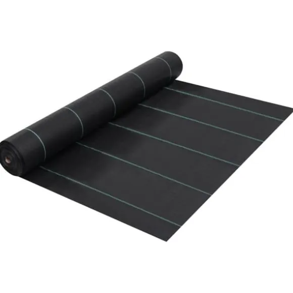 vidaXL ukrudtsdug 2x150 m PP mat sort - Ukrudtsduge
