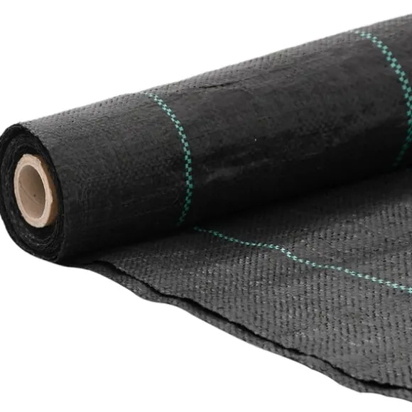 vidaXL ukrudtsdug 4x50 m PP sort