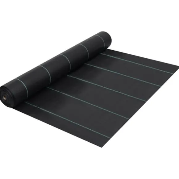 vidaXL ukrudtsdug 1x200 m PP sort - Ukrudtsduge