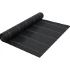 vidaXL ukrudtsdug 2x100 m PP sort - Ukrudtsduge
