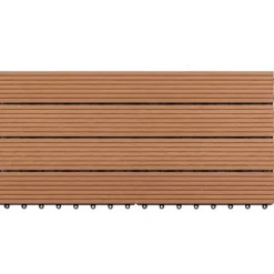 vidaXL WPC-fliser 60 x 30 cm 6 stk. 1 m² brun - Gulve