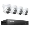 Videoovervågningssystem, AI-detektion, 4K-opløsning,2T, 4PCS 5MP kameraer