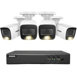 Videoovervågningssystem, 8CH, 5MP opløsning, 30m kabel længde,4T, 8CH DVR 4Pcs Kits