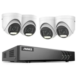 Videoovervågningssystem, 8CH, 5MP opløsning, 30m kabel længde,2T, 8CH DVR 4Pcs Kits