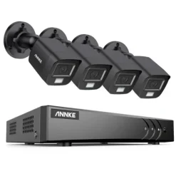 Videoovervågningssystem, 8CH, 5MP opløsning, 30m kabel længde,2T, 8CH DVR 4Pcs Kits-b