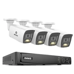 Videoovervågningssystem, 8MP opløsning, Power Over Ethernet,I91DH 8mp 4stk Mic, 2T