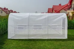 Viking Choice Hobby Drivhus 4.5x2x2m - Holdbart, UV-bestandigt, 9m² dyrkningsareal