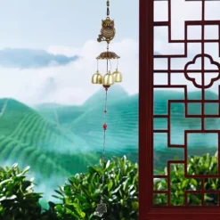 Vindklokke Metalklokke Dyreformet Hjemmetophæng Udendørs Haveindretning (#03)