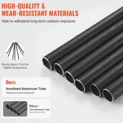 Vindklokker 1473 mm i aluminium, dyb tone, til udendørs brug, holdbare og dekorative, perfekt til mindesmærker.