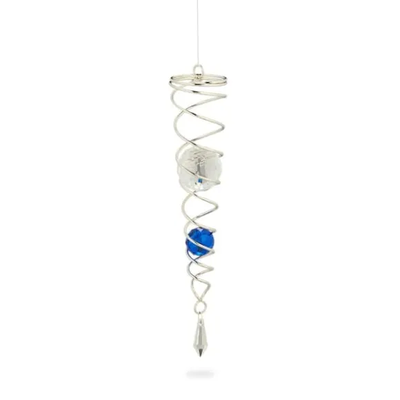 Vindspil, Spiral, 46x5 cm, Sølv