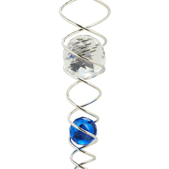 Vindspil, Spiral, 46x5 cm, Sølv