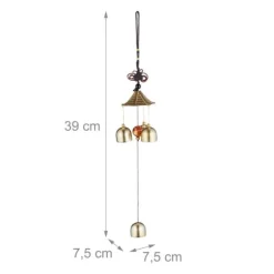 Vindspil, 39x7,5x7,5 cm, Guld