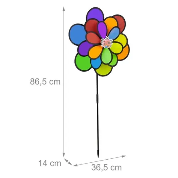 Vindspinner, 36,5x14x86,5 cm, Flerfarvet