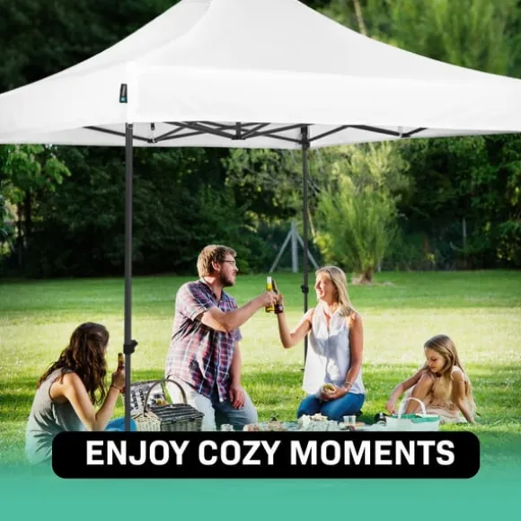 VONROC Easy-Up Party Telt - 3x3 m | Hvid