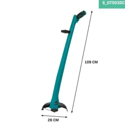 VONROC Græstrimmer 12V | Inkl. Akku, USB-C Kabel og Trådspole