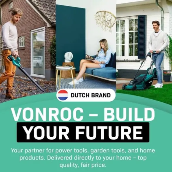VONROC Højtryksrenser - 2200W | 170 bar – Integreret vaskemiddeltank, terrasserenser, og 8m slange – Perfekt til rengøring af bil, terrasse og facade | CDON