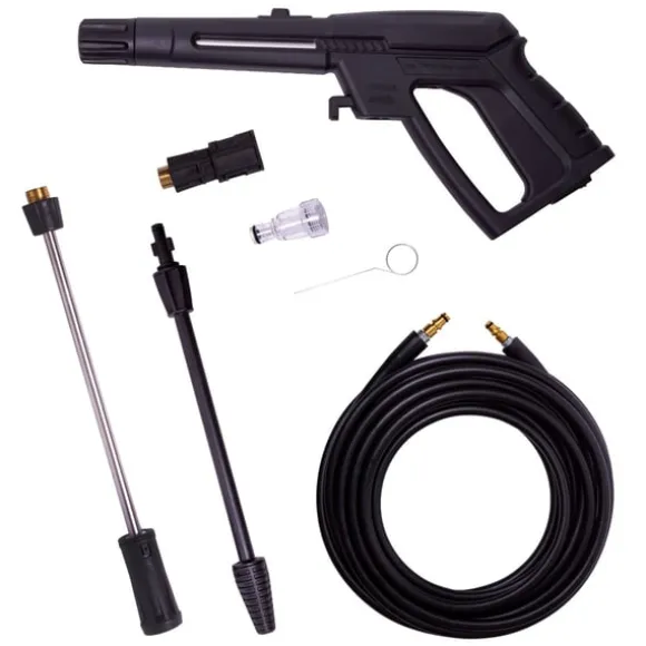 VONROC Højtryksrenser - 2200W | 170 bar, 450 l/t, sæbebeholder, spraypistol, turbo- og justerbar lanse, 8m slange, til bil og terrasse