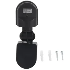 110V-240V justerbar PIR kropsbevægelse infrarød sensor detektor lyspære afbryder (sort)