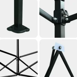 Walk-in drivhus med stålramme - Industrielt design | Størrelse: 290x430x315 cm | Farve: Grøn