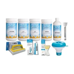 WAYS - Poolvedligeholdelse - Pakke Medium Deluxe & filterpumpe 2271 L/h & 12 filtre Type A