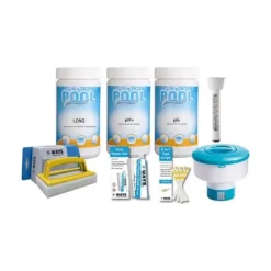WAYS - Poolvedligeholdelse - Pakke stor & filterpumpe 5678 L/h & 12 filtre Type III
