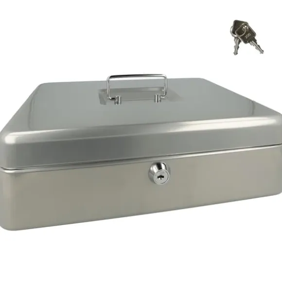Westcott AC-E51002-ZI Kasseskuffe 301x242x91mm Sølvgrå, plastindsats med 5 rum