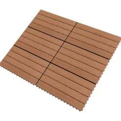 WPC-fliser 60 x 30 cm 6 stk. 1 m² brun - Terrasseflise - Terrassefliser - Home & Living