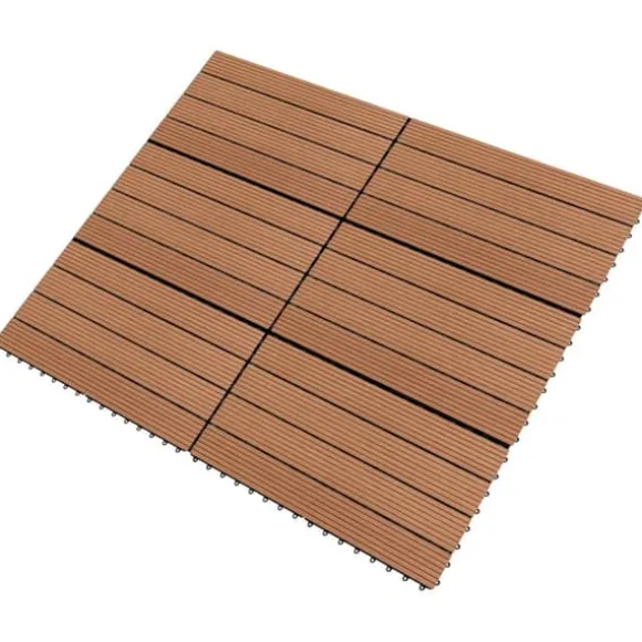 WPC-fliser 60 x 30 cm 6 stk. 1 m² brun - Terrasseflise - Terrassefliser - Home & Living