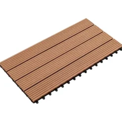 WPC-fliser 60 x 30 cm 6 stk. 1 m² brun - Terrasseflise - Terrassefliser - Home & Living