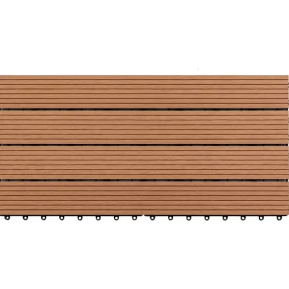 WPC-fliser 60 x 30 cm 6 stk. 1 m² brun - Terrasseflise - Terrassefliser - Home & Living