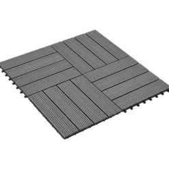 WPC-fliser 30 x 30 cm 11 stk. 1 m2 grå - Terrasseflise - Terrassefliser - Home & Living