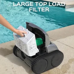 WYBOT C1 Batteridrevet robotpoolrenser - 150 min. driftstid - 2642GPH sugning - Bluetooth/app-styring - til pools op til 150 m²