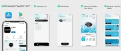 WYBOT C1 Batteridrevet robotpoolrenser - 150 min. driftstid - 2642GPH sugning - Bluetooth/app-styring - til pools op til 150 m²