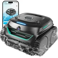 WYBOT C2 Vision Robotic Pool Cleaner - Smart Vision Navigation - 180 min driftstid - 8 rengøringstilstande - Til pools op til 180㎡