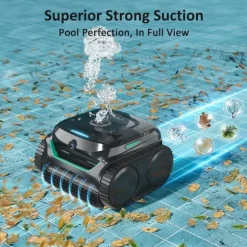 WYBOT C2 Vision Robotic Pool Cleaner - Smart Vision Navigation - 180 min driftstid - 8 rengøringstilstande - Til pools op til 180㎡