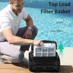 WYBOT C2 Vision Robotic Pool Cleaner - Smart Vision Navigation - 180 min driftstid - 8 rengøringstilstande - Til pools op til 180㎡