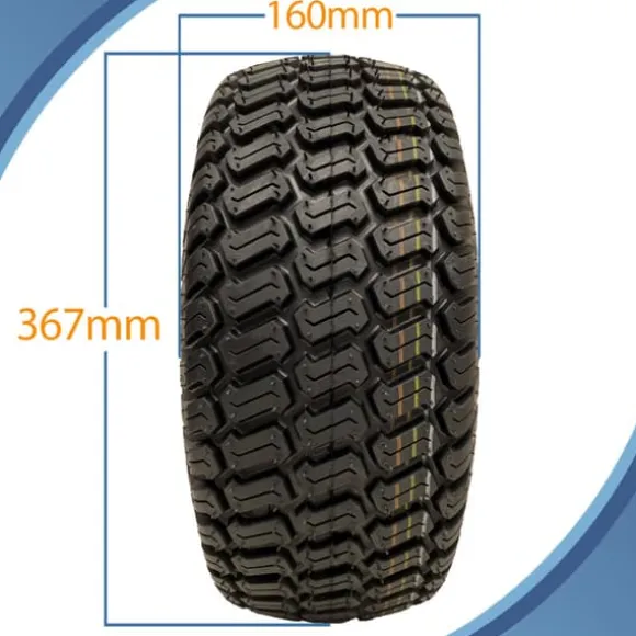 15x6.00-6 dæk til græsslåmaskine 4ply turf - plæneklipperdæk, Wanda P332, sæt med 2 stk.