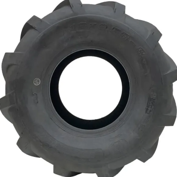 18x9.50-8 Dæk til industrianlæg med åben midte, spalte, rotovator og fælg - sæt med 2 stk.