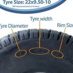22x9.50-10 4-lags græsdæk til John Deere Gator, Turf, plænedæk, Utility P532