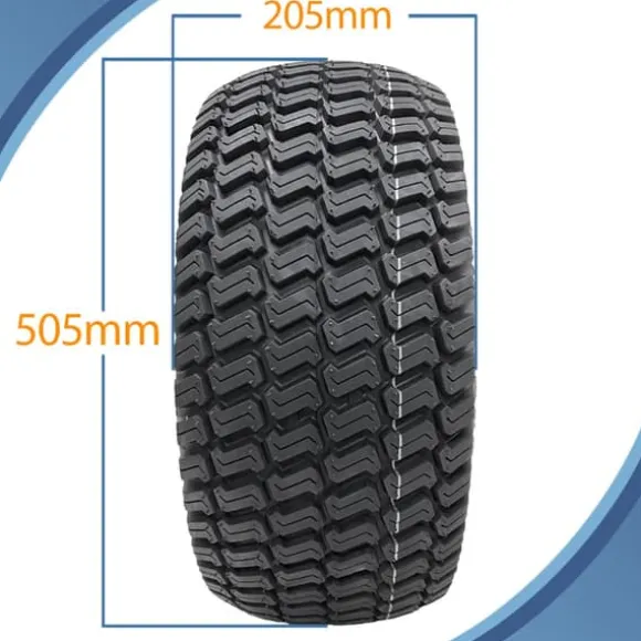 20x8.00-10 Plæneklipperhjul med 4 knopper Turf Wanda 100 mm PCD Road Legal (sæt med 2)