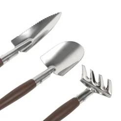 3x Skovl Spade Rive Mini Have Planteværktøj Børne Havelegetøj (Plastikhåndtag)