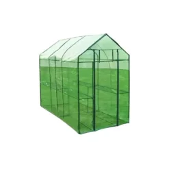 XL drivhus i stål med grønt overtræk - Rivebestandigt | Farve: Grøn | Størrelse: XL