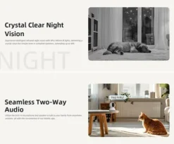 XO CR01 WiFi Smart Kamera 3MP – Nattläge & Tvåvägsintercom