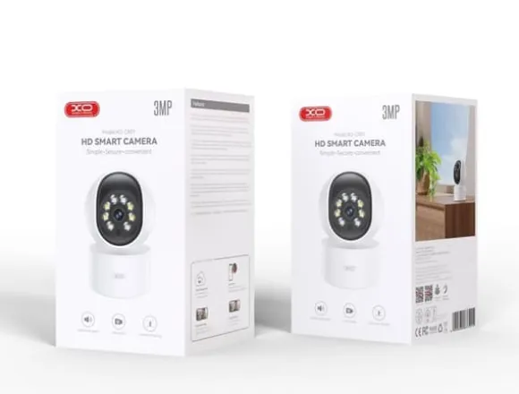 XO CR01 WiFi Smart Kamera 3MP – Nattläge & Tvåvägsintercom