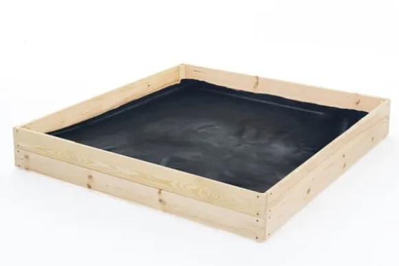 120x120x18 cm Bæredygtig Firkantet Havebed med Bunddug til Selvforsynende Liv